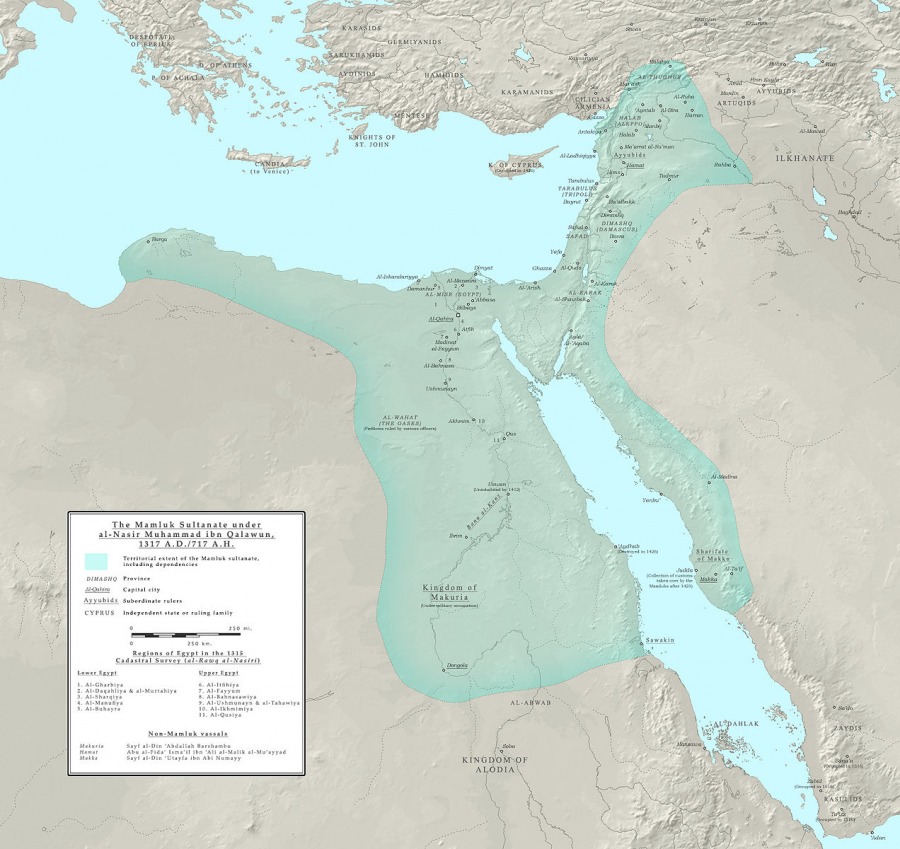 Mamluk Sultanate Map 1317