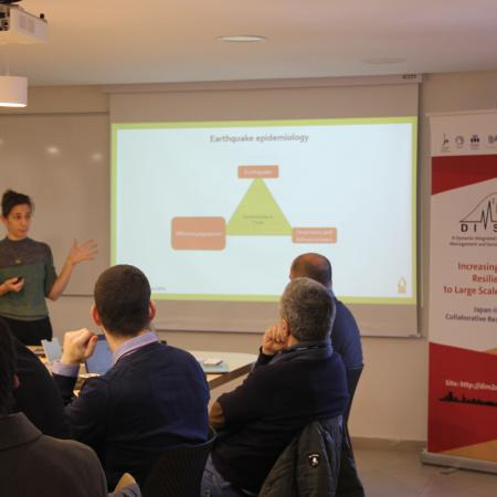 Stav Shapira presenting her work in the Workshop on Modeling Urban Resilience in the Aftermath of the Haifa Fire