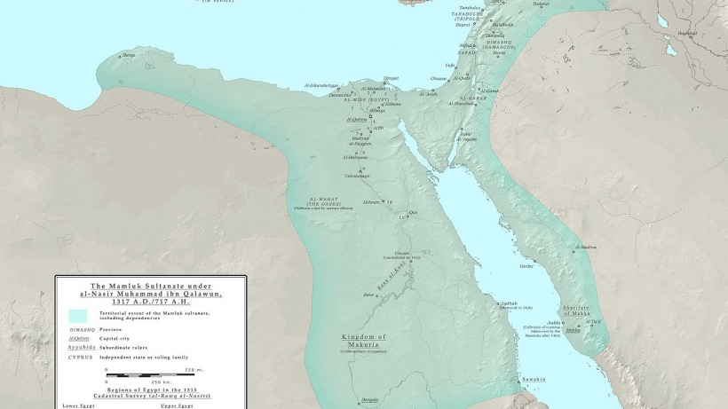 Mamluk Sultanate Map 1317