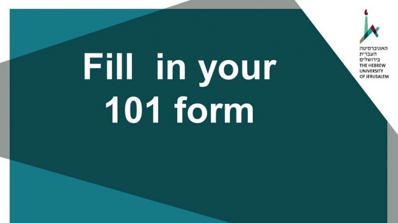 Fill in your 101 form here
