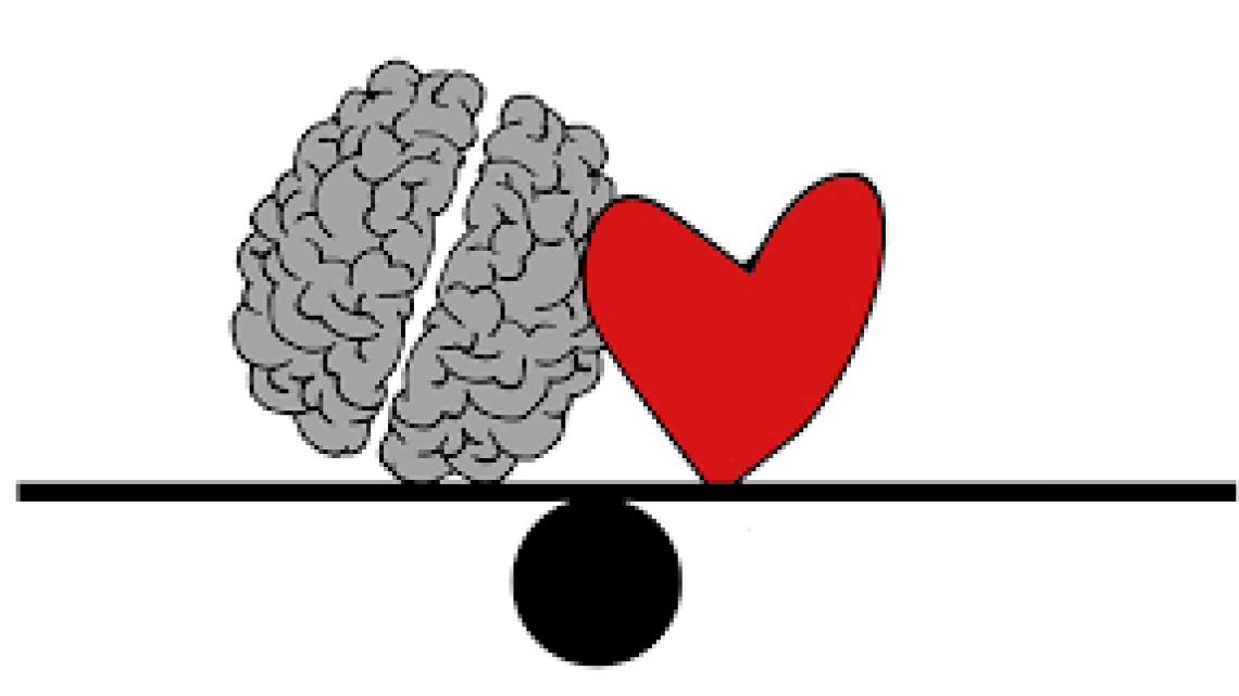 shape of a heart and brain