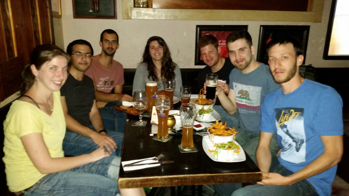 At the pub, November 2014