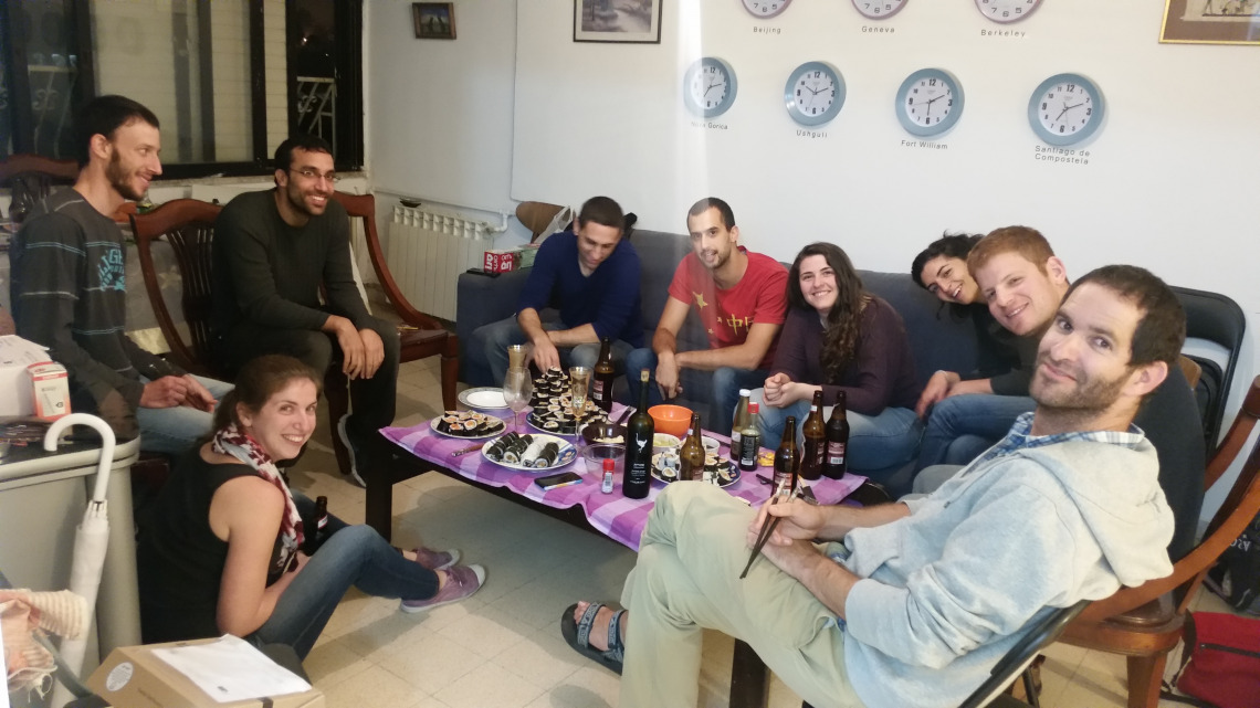 Sushi night, November 2015